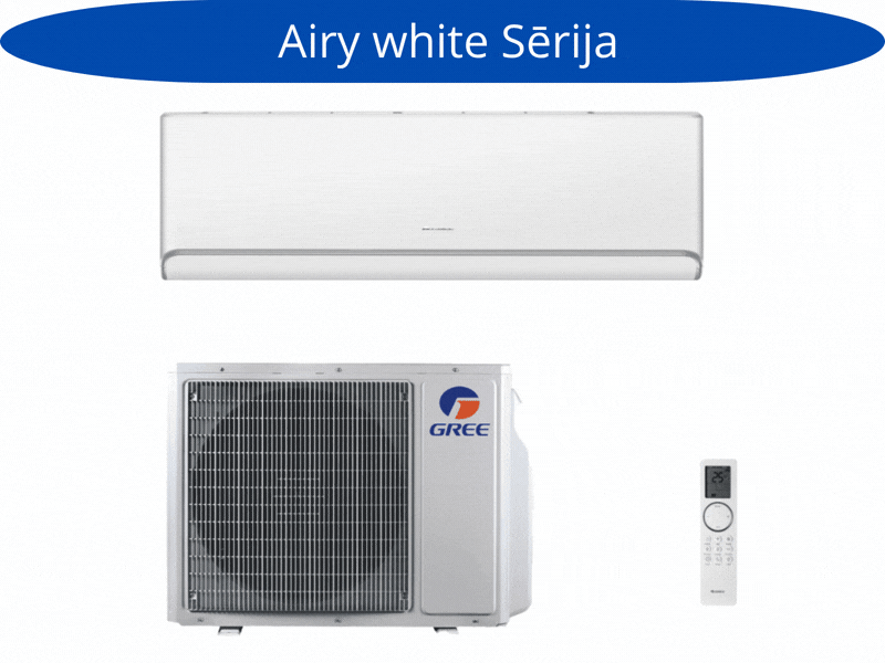 Gaisa kondicionieris/siltumsūknis Gree  Airy white GWH09AVCXB