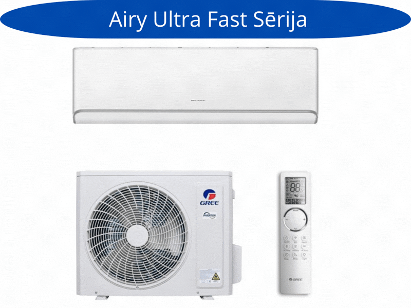 Gaisa kondicionieris/siltumsūknis Gree  Airy Ultra Fast GWH09AVCXB